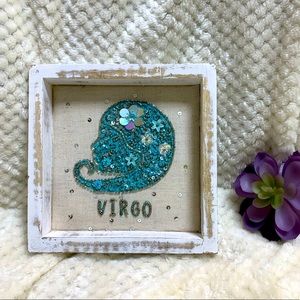 🔮🔭Virgo Zodiac Decor(7in x 7in) Hand Beaded Design 🌌
